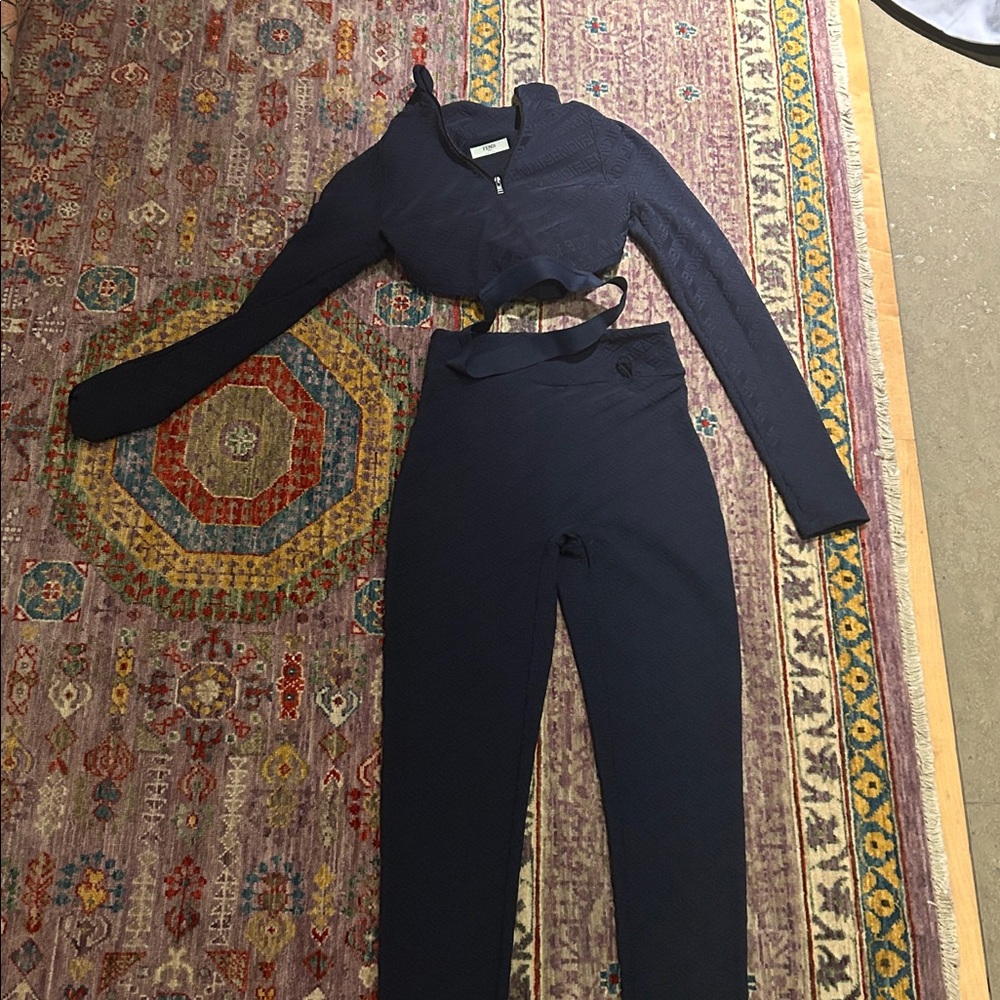 Fendi Dark Blue Textured